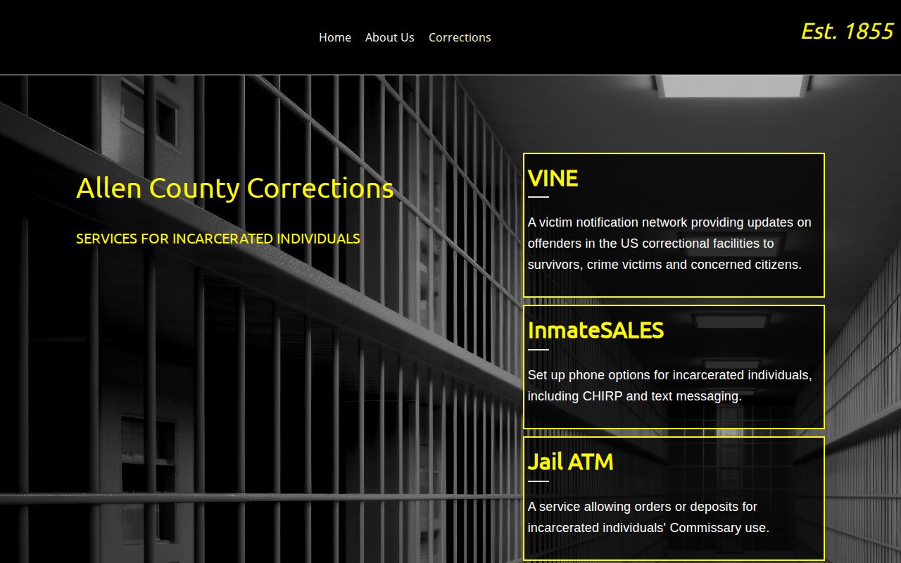 Allen County Jail release search through VINE